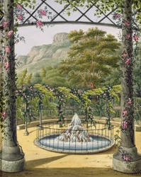 Les jardins treillissés de la Villa Gallo, 1824